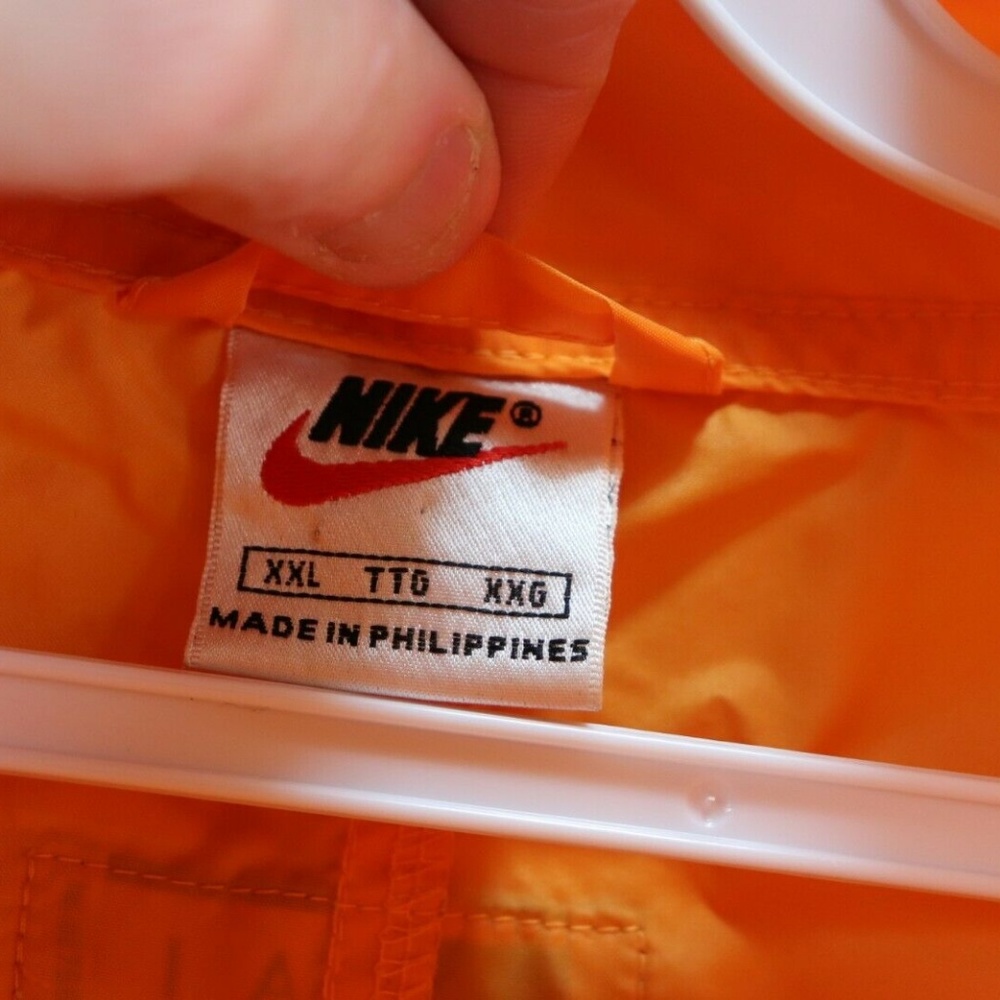 Vintage Nike Air Spell Out Anorak Jacket Orange - Picture 4 of 8